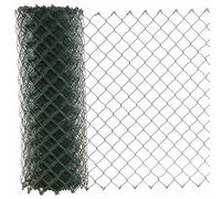 Grillage métallique, de couleur verte, avec revêtement en polyéthylène, sans PVC, dimensions : 25 mètres x 1750 mm