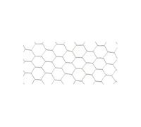 Nortene Grillage métallique Galvanex 41 – triple torsion, maille 41 – 0,50 x 10 m (0,8 mm)