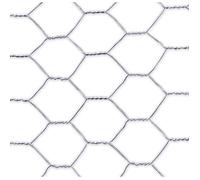 Grillage métallique triple torsion - NORTENE - Galvanex 19 - 0,50 x 5 m - Acier galvanisé - Gris
