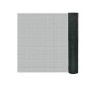 vidaXL Grillage plastifié à mailles carrées 1 m x 10 m – mailles 12 x 12 mm – Vert