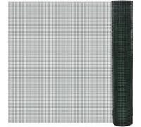 vidaXL Grillage acier galvanisé et revêtement en PVC 10x1 m vert