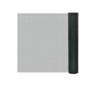 vidaXL Grillage acier galvanisé, revêtement PVC 10 x 1 m mailles 19 x 19 mm vert