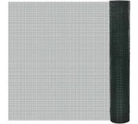 vidaXL Grillage plastifié à Mailles carrées 1m x 10 m,Mailles 25 x 25 mm