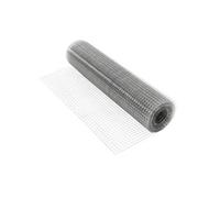 ECD Germany Grillage pour Clôtures 19x19 mm 1mx25 m Epaisseur Fil 0,75mm Maille Galvanisé Électrosoudé pour Clôtures d'Animaux Jardin Rouleau Filet de Volière Résistant aux Intempéries Soudé à 4 Coins