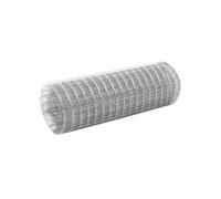 Grillage pour volière acier galvanisé 25x0,5 m argenté