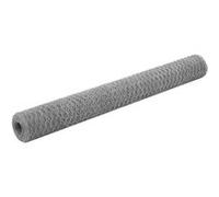 vidaXL Grillage Acier galvanisé 25 x 1,2 m hexagonal argenté – Clôture de jardin