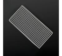 Grillage rectangulaire en acier inoxydable 36 x 15 cm | Acier inoxydable, résistant à la rouille, grande taille de 40 x 20 cm, s'adapte à la plupart des grills