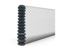 Grillage simple torsion Ø2,40mm plastifié anthracite, clôture, 25m [150cm]