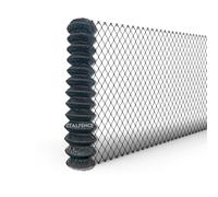 Grillage simple torsion Ø2,40mm plastifié anthracite, clôture, 25m [200cm]