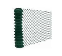 Grillage simple torsion plastifié pour clôture de jardin - 20 m x 1.5 m - Maille 5 x 5 cm - Diam 2.1 mm - Vert - Linxor