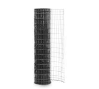 EASY CLOTURE Grillage soudé en Rouleau H2m00 x L25m Fil 2.5mm Maille 100x50 mm Gris Anthracite