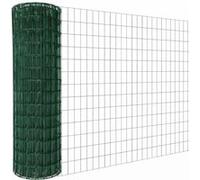 Linxor - Grillage soudé plastifié pour clôture de jardin - 20 m x 1.5 m - Maille 5 x 10 cm - Diam 2.1 mm - Vert