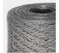 Grillage triple torsion acier galvanisé maille hexagonale 25 mm 100 cm x 10 m