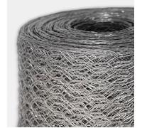 Grillage triple torsion acier galvanisé maille hexagonale 25 mm 75 cm x 10 m