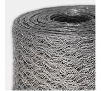 Grillage Triple Torsion,Galvanisé,Maille hexagonale,Maille 13 mm, 100 cm x 25 m