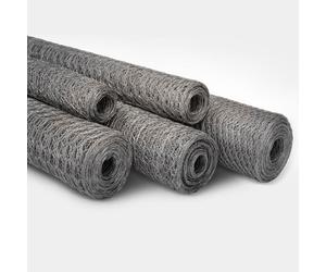 Grillage Triple Torsion - Idéal pour protéger Votre Jardin,Galvanisé,Maille hexagonale,Maille 13 mm, 50 cm x 10 m