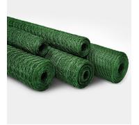 Grillage Triple Torsion - Idéal pour protéger Votre Jardin,Vert,Maille hexagonale,Maille 25 mm, 100 cm x 25 m