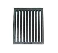 Grille 18x22 CM Fonte Rouge Carmin Carré à Cendre Rouille Du Panneau