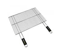Cook'in Garden – Grille barbecue 60×40 cm acier chromé – Manches soft-touch, résistante aux flammes