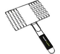 Cook’in Garden - Grille Barbecue Spéciale 8 Saucisses, Dimensions 27 × 18 cm, Résistante aux Flammes et Hautes Températures, Manche Soft Touch Pratique, Compatible Multi-Marques