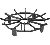 Grille à bois VEVOR, 68,6 cm (27 pouces) grille à roue robuste avec 6 pieds de support, barres massives en acier peint par poudrage, support de bûches de bois de chauffage pour poêle à bois et foyer d