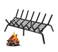 Grille à bûches en fer forgé avec support pour cheminée | Grille à bois de chauffage - Grille à bûches en fer forgé durable pour une répartition efficace de la chaleur dans votre