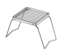 Grille à foyer barbecue Acier Inoxydable à Hauteur Réglable | Grilles à feu ouvert extérieur pour barbecue en extérieur, dans le jardin, à la maison, tailgating, sur la plage