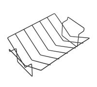 Grille à Griller Portable en Fer Noir, Cuisson Extérieure et Pique-niques | Support Surélevé en V, Antiadhésif, pour Rôtir et Griller, Usage Patio, Camping, Barbecue