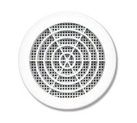 Grille à persiennes fixes avec moustiquaire Eoliance Habitat blanche 110mm x 110mm