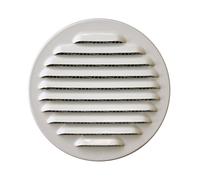 Grille à persiennes fixes avec moustiquaire Eoliance Habitat blanche 80mm x 80mm