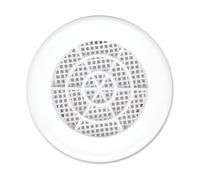Grille à persiennes fixes avec moustiquaire Eoliance Habitat blanche 90mm x 90mm