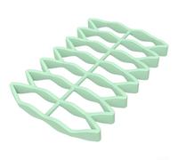 Grille à rôtir en silicone résistante à la chaleur antiadhésive pour la cuisson au four - Double face pour poulet rôti - Facile à nettoyer - Base antidérapante - Design moderne et minimaliste (vert)
