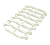 Grille à rôtir en silicone résistante à la chaleur antiadhésive pour la cuisson au four - Double face pour poulet rôti - Facile à nettoyer - Base antidérapante - Design moderne et minimaliste (beige)