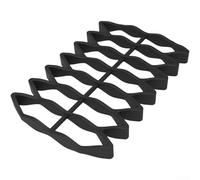 Grille à rôtir en silicone résistante à la chaleur et antiadhésive pour la cuisson au four - Double face pour poulet rôti - Facile à nettoyer - Base antidérapante - Design moderne et minimaliste (noir