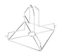 Grille à rôtir pliable en acier inoxydable pour four et barbecue, support vertical pour poulet et dinde, outil de cuisson facile à nettoyer pour une cuisson homogène à la chaleur