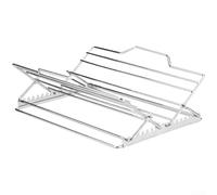 Grille à Rôtir Poulet Pliable Acier Inoxydable Four | Acier inoxydable pour robuste, conception pliable, cuisson uniforme, égouttage graisses, four et grill