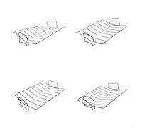 Grille à rôtir pour dinde et poulet allant au four - 38 x 28 (4 pièces) | Pour une construction en métal robuste, antiadhésif pour la surface, taille de 38 x 28 cm, robuste pour une utilisation
