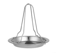 Grille à rôtir pour poulet BBQ - Base large de 19,5 cm de diamètre | Design vertical droit, circulation homogène de la chaleur, résultats de viande juteuse, base stable empêchant le basculement