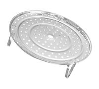 Grille à Vapeur en Acier Inoxydable à Pieds Amovibles, Argenté | Assiette Cuiseur Vapeur Polyvalente, Trous Multiples, pour Fruits de Mer et Œufs, Usage Domestique