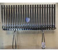 Grille Acier Avec Système Récupération Graisse Inoxydable 2 Manches Taille 75X35