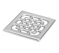 Grille acier inoxydable 100 x 100 mm bonde de douche Viega