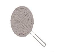 Grille anti-éclaboussures en silicone pour poêle à frire : protection anti-graisse résistante à la chaleur pour poêle à frire 50 x 32 cm Gris poudré