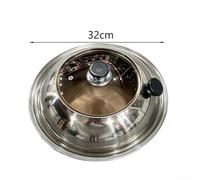 Grille Anti-projections Acier 34cm Poignées Ergonomiques(32CM) | Structure pour robuste acier, pour vue cuisson ouvrir, évite les projections d'huile, compatible four, 34cm