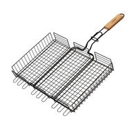 Grille avec poignée en bois, grilles à double cuisson, grill de rechange