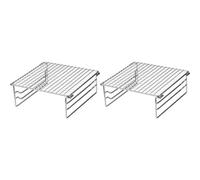 Grille Barbecue 2X grille de gril pliante Camping | Mini grille extérieure en acier inoxydable for pique-nique randonnée barbecue