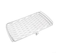Grille Barbecue Acier Rectangulaire Grille Barbecue Acier Rectangulaire | Acier inoxydable pour robuste, distribution chaleur uniforme, pour idéal poissons petits formats, 45.8x30x5.5cm