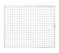 Grille Barbecue Carrée en Acier Inoxydable 32x26x0,5cm | Maillage Lisse et Bords Polis, pour Légumes, Frites et Ailes, Pique-Niques Extérieur