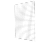 Grille Barbecue Carrée en Acier Inoxydable 44x26x1cm | Maille Soudée, Bords Polis, Surface Lisse, pour Cuisson Homogène et Petits Aliments