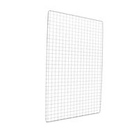 Grille Barbecue en Acier Inoxydable 44x26x1cm, Maille Carrée | Surface Lisse et Bords Polis, Usage Restaurant et Cuisson, pour Petites Pièces et Plaques