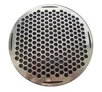 Grille Barbecue Filet de maille for barbecue à trou carré | Hexagone rond en laiton, acier inoxydable 304, facile à nettoyer, OD.30cm(OD 29.5cm)